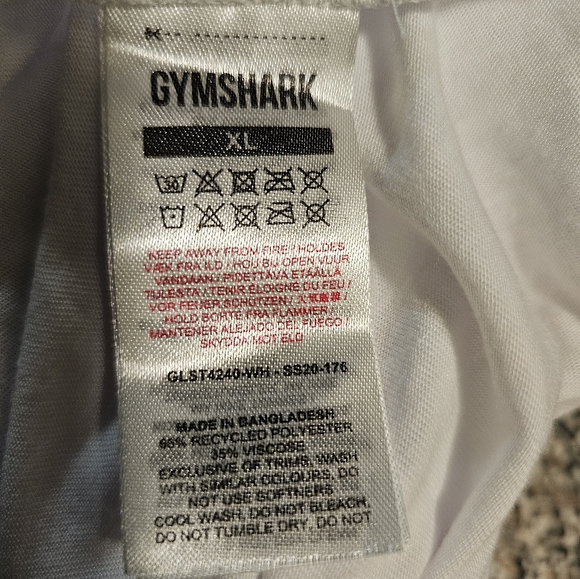 Gymshark Training Oversized Essential Tee - White Sz: XL - Picture 11 of 11